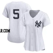 Joe DiMaggio Women's New York Yankees White Limited Yankee Home 2nd Jersey