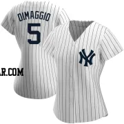 Joe DiMaggio Women's New York Yankees White Replica Home Name Jersey