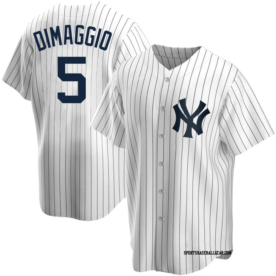 Joe DiMaggio Youth New York Yankees White Replica Home Jersey