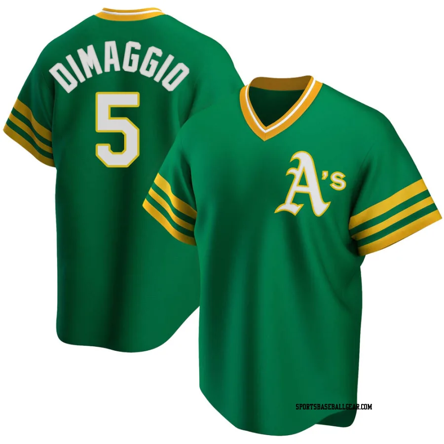 Joe Dimaggio Youth Oakland Athletics Green Replica R Kelly Road Cooperstown Collection Jersey