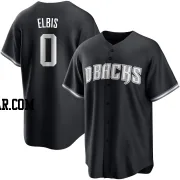 Joe Elbis Men's Arizona Diamondbacks Black/White Replica Jersey