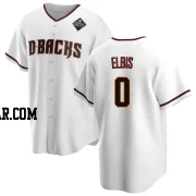 Joe Elbis Men's Arizona Diamondbacks White Replica Home 2023 World Series Jersey