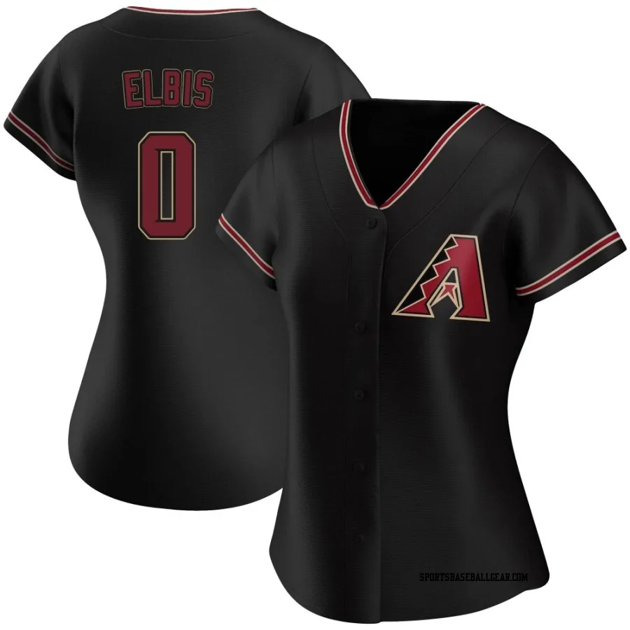 Joe Elbis Women's Arizona Diamondbacks Black Authentic Alternate Jersey