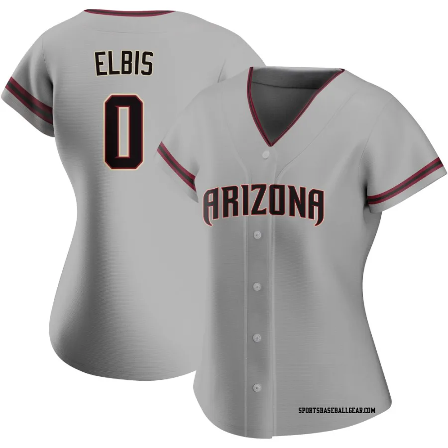 Joe Elbis Women's Arizona Diamondbacks Gray Authentic Road Jersey