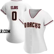 Joe Elbis Women's Arizona Diamondbacks White Authentic Home Jersey