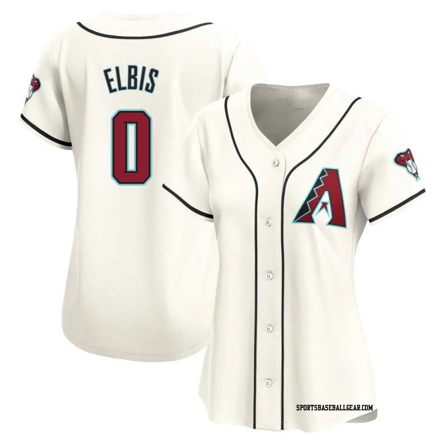 Joe Elbis Women's Arizona Diamondbacks White Limited Home Jersey