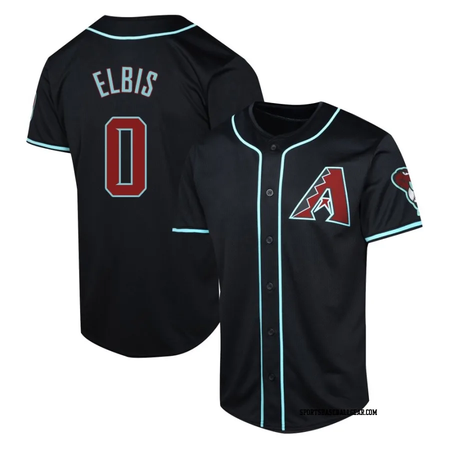 Joe Elbis Youth Arizona Diamondbacks Black Limited Alternate Jersey