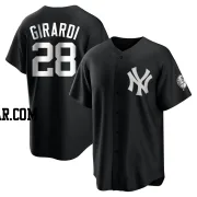 Joe Girardi Men's New York Yankees Black/White Replica Jersey