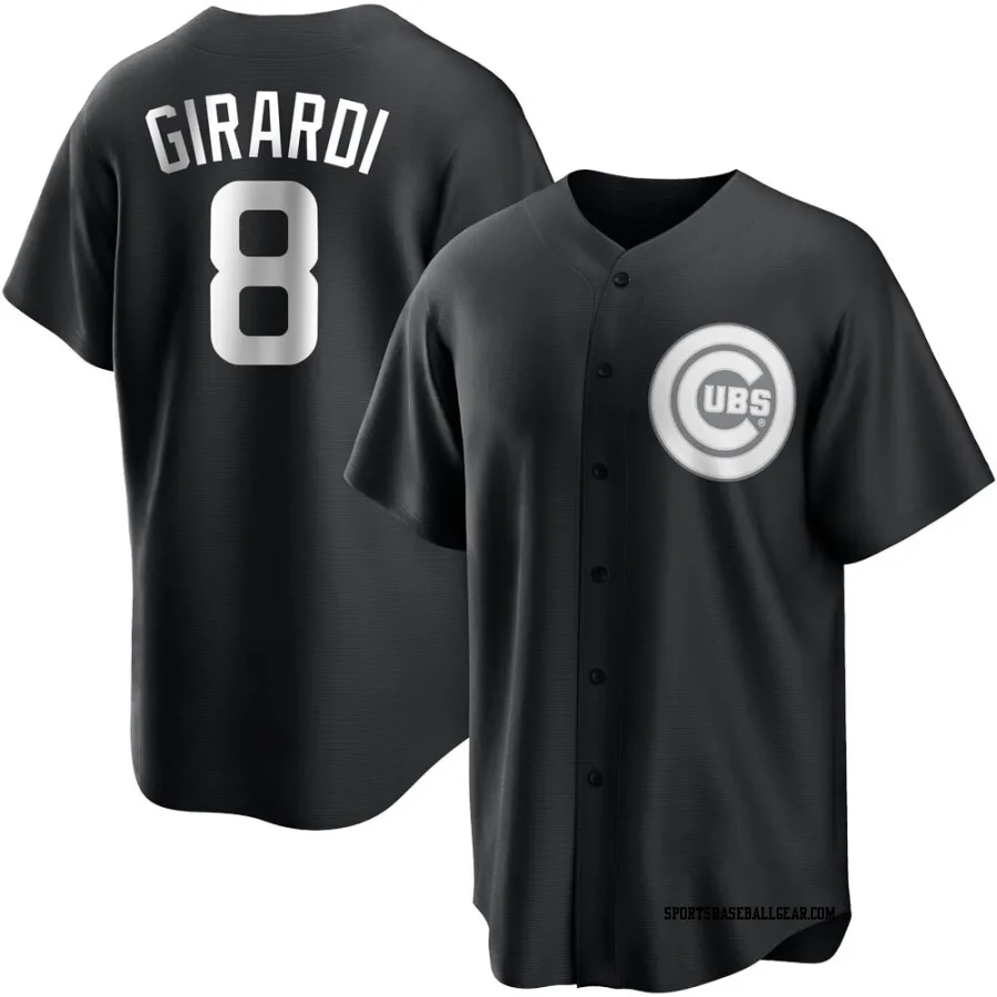 Joe Girardi Youth Chicago Cubs Black/White Replica Jersey