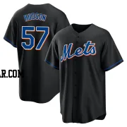 Joe Hudson Men's New York Mets Black Replica 2022 Alternate Jersey