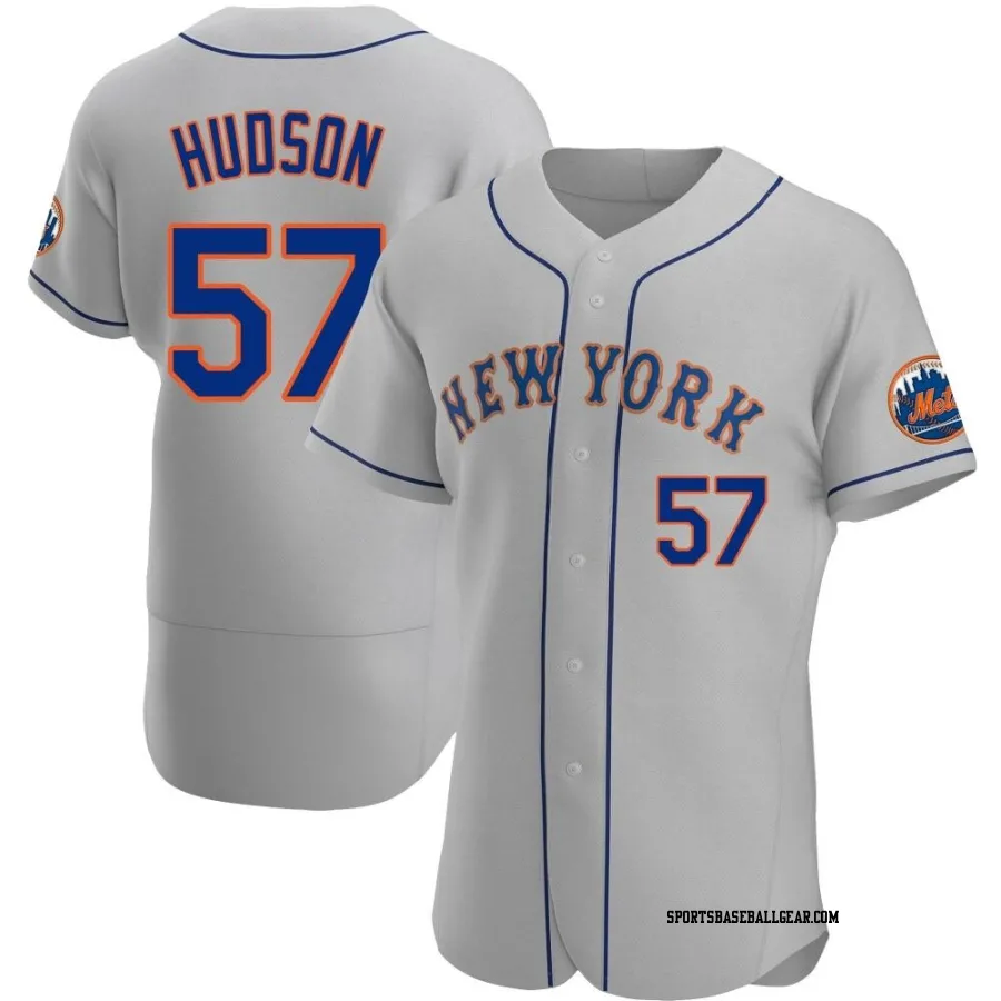 Joe Hudson Men's New York Mets Gray Authentic Road Jersey