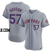 Joe Hudson Men's New York Mets Gray Elite Road Jersey