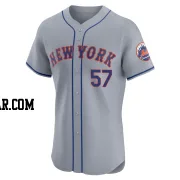 Joe Hudson Men's New York Mets Gray Elite Road Jersey