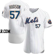 Joe Hudson Men's New York Mets White Authentic Home Jersey