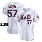 Joe Hudson Men's New York Mets White Elite Home Jersey