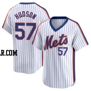 Joe Hudson Men's New York Mets White Limited Cooperstown Collection Jersey