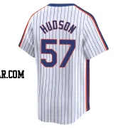 Joe Hudson Men's New York Mets White Limited Cooperstown Collection Jersey