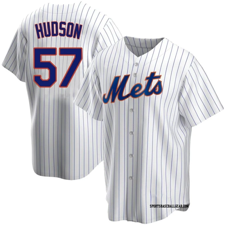 Joe Hudson Youth New York Mets White Replica Home Jersey