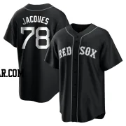 Joe Jacques Men's Boston Red Sox Black/White Replica Jersey