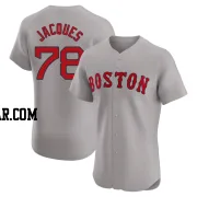 Joe Jacques Men's Boston Red Sox Gray Elite Road Jersey