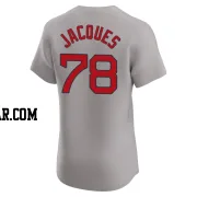 Joe Jacques Men's Boston Red Sox Gray Elite Road Jersey