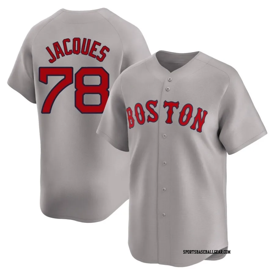 Joe Jacques Men's Boston Red Sox Gray Limited Away Jersey