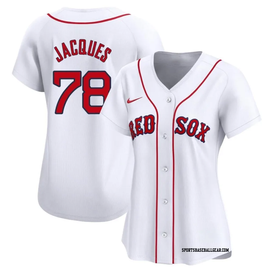 Joe Jacques Women's Boston Red Sox White Limited Home Jersey