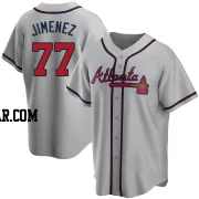 Joe Jimenez Men's Atlanta Braves Gray Replica Road Jersey