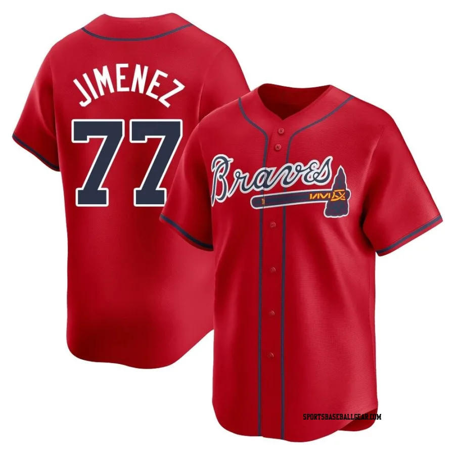 Joe Jimenez Men's Atlanta Braves Red Limited Alternate Jersey