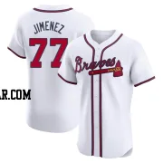 Joe Jimenez Men's Atlanta Braves White Elite Home Jersey