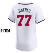 Joe Jimenez Men's Atlanta Braves White Elite Home Jersey