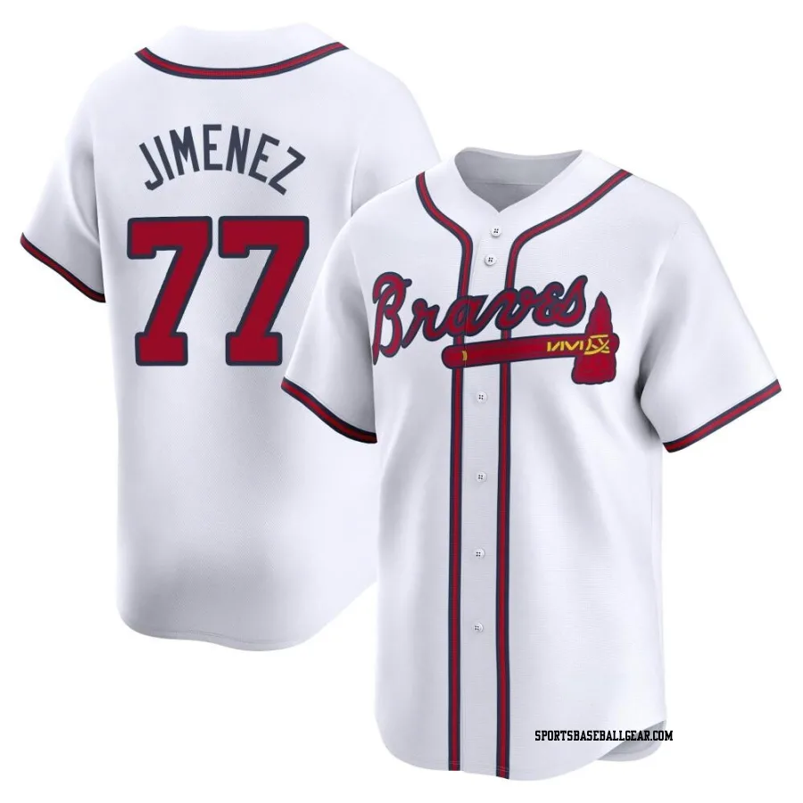 Joe Jimenez Men's Atlanta Braves White Limited Home Jersey