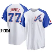 Joe Jimenez Youth Atlanta Braves White Replica 2023 City Connect Jersey