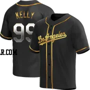 Joe Kelly Men's Los Angeles Dodgers Black Golden Replica Alternate Jersey