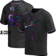 Joe Kelly Men's Los Angeles Dodgers Black Holographic Replica Alternate Jersey