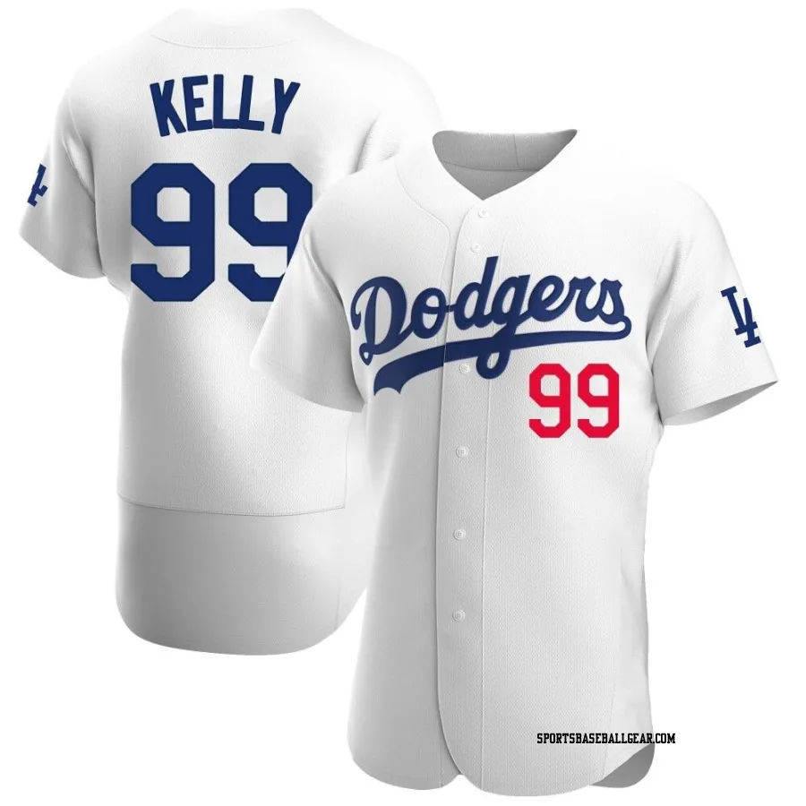 Joe Kelly Men's Los Angeles Dodgers White Authentic Home Jersey