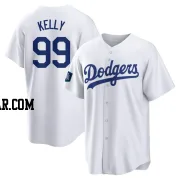 Joe Kelly Men's Los Angeles Dodgers White Replica 2024 World Tour Seoul Series Home Jersey