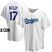 Joe Kelly Men's Los Angeles Dodgers White Replica Home Jersey