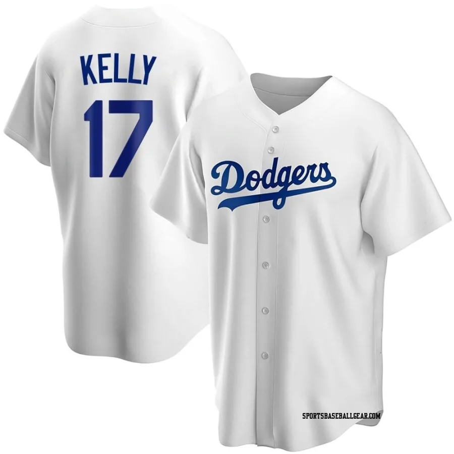 Joe Kelly Men's Los Angeles Dodgers White Replica Home Jersey