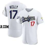 Joe Kelly Men's Los Angeles Dodgers White/Gold Authentic 2021 Gold Program Player Jersey