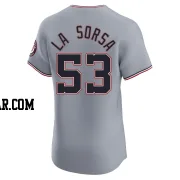 Joe La Sorsa Men's Washington Nationals Gray Elite Road Jersey