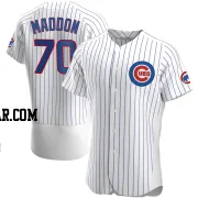 Joe Maddon Men's Chicago Cubs White Authentic Home Jersey