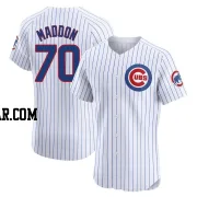 Joe Maddon Men's Chicago Cubs White Elite Home Jersey