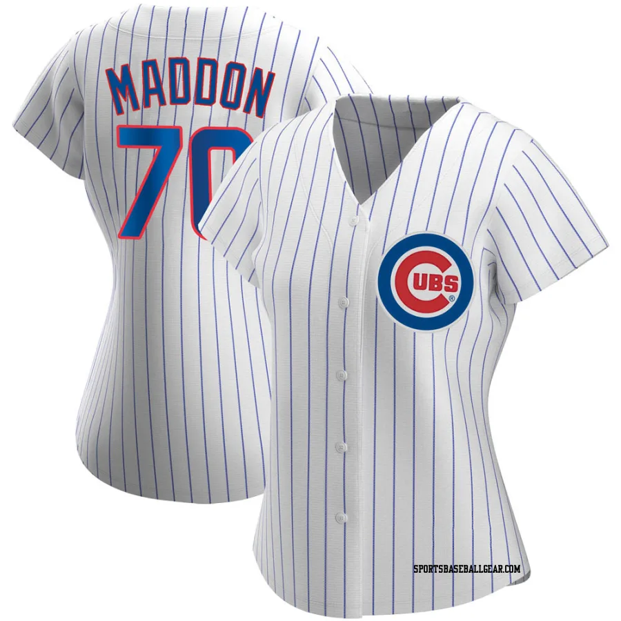 Joe Maddon Women's Chicago Cubs White Authentic Home Jersey