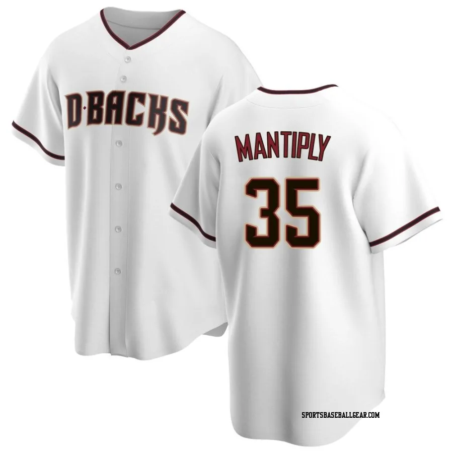 Joe Mantiply Men's Arizona Diamondbacks White Replica Home Jersey