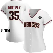 Joe Mantiply Women's Arizona Diamondbacks White Authentic Home 2023 World Series Jersey