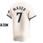 Joe Mauer Men's Minnesota Twins Cream Limited Alternate Jersey