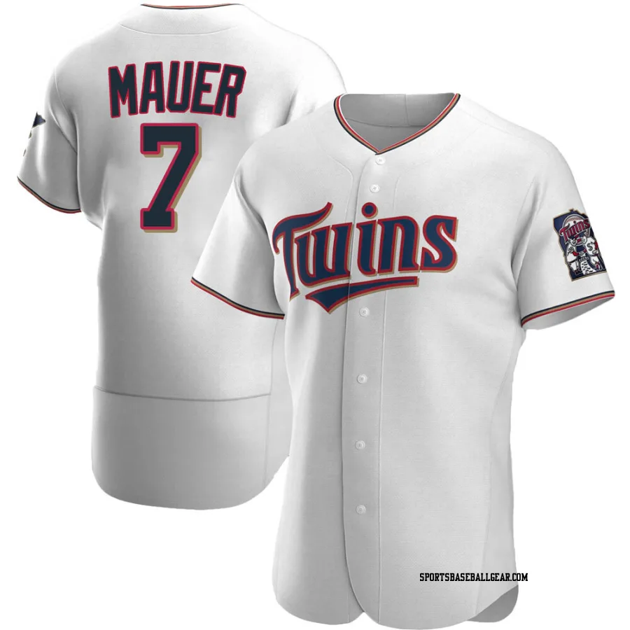 Joe Mauer Men's Minnesota Twins White Authentic Home Jersey