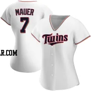 Joe Mauer Women's Minnesota Twins White Authentic Home Jersey