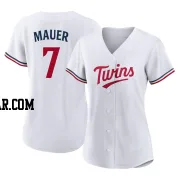 Joe Mauer Women's Minnesota Twins White Authentic Home Jersey